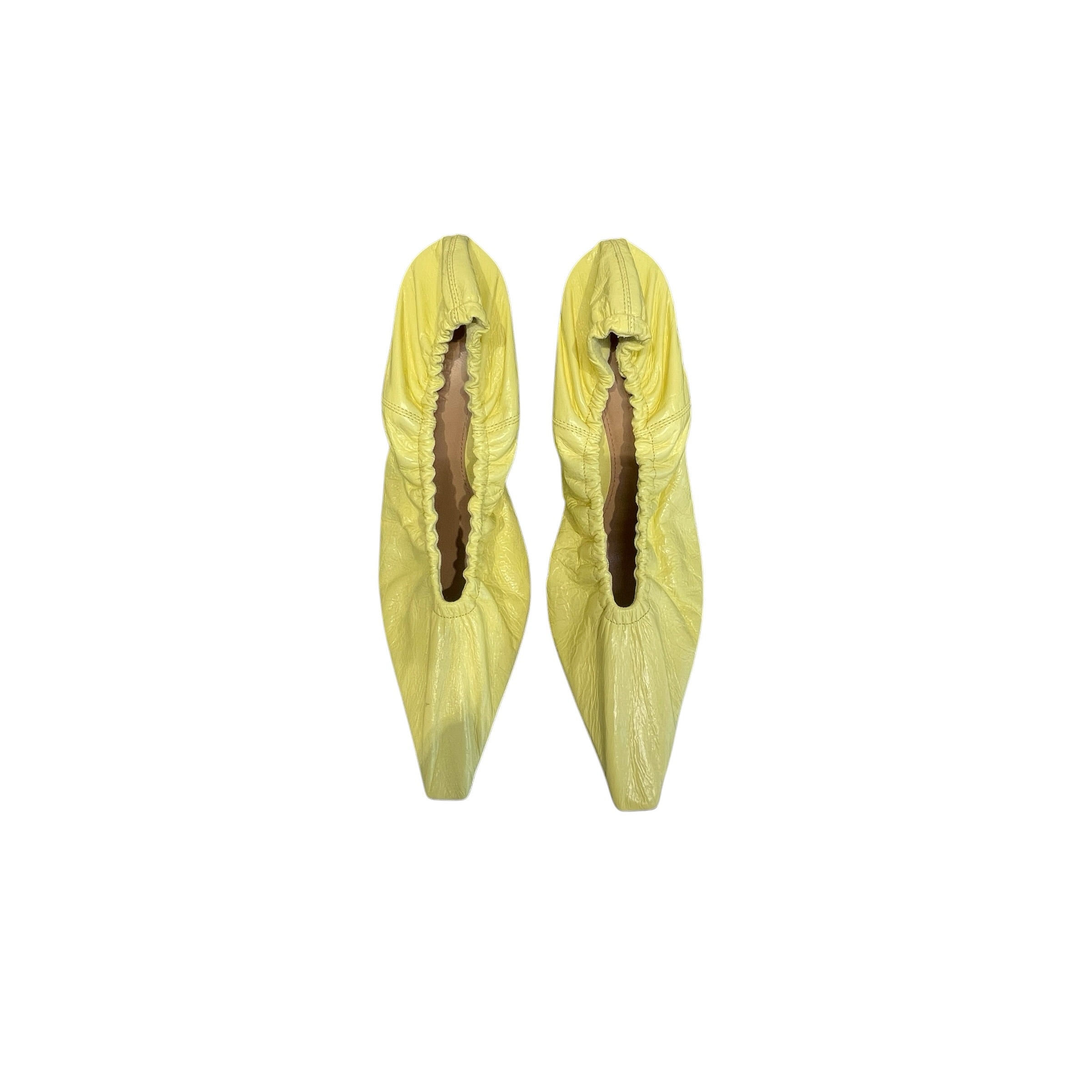 BOTTEGA VENETA/Heels/EU 38.5/Leather/YEL/BOT VENETA YELLOW CLEAR PUMPS view 5