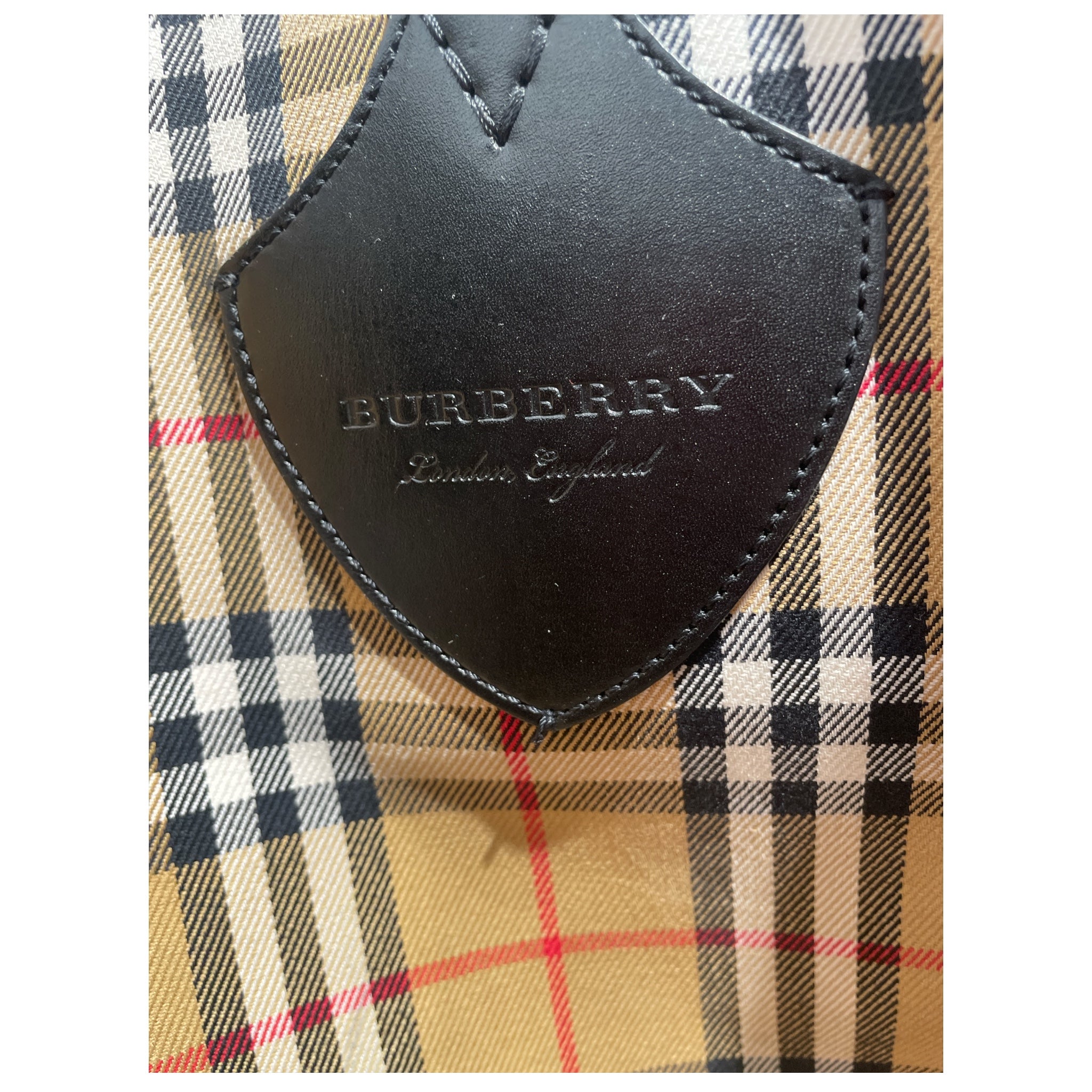 BURBERRY/Tote Bag/Border/CML/REVERSIBLE CHECK TOTE view 5