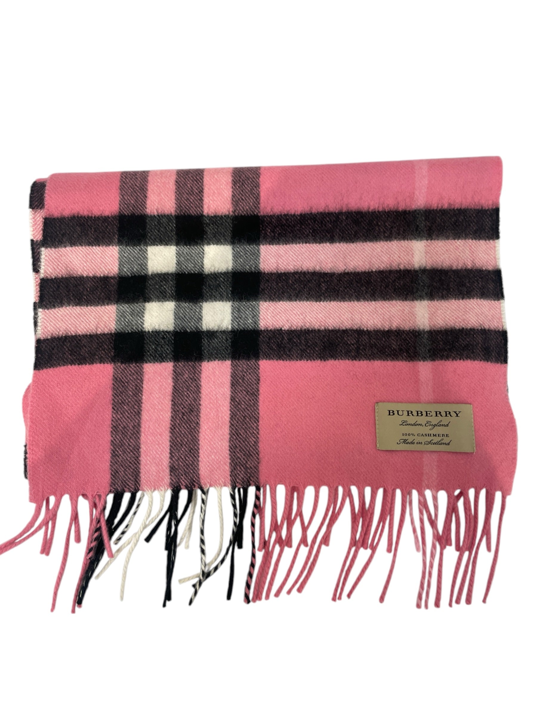 BURBERRY/Scarf/Glen Check/Wool/PNK/L's/house check view 2