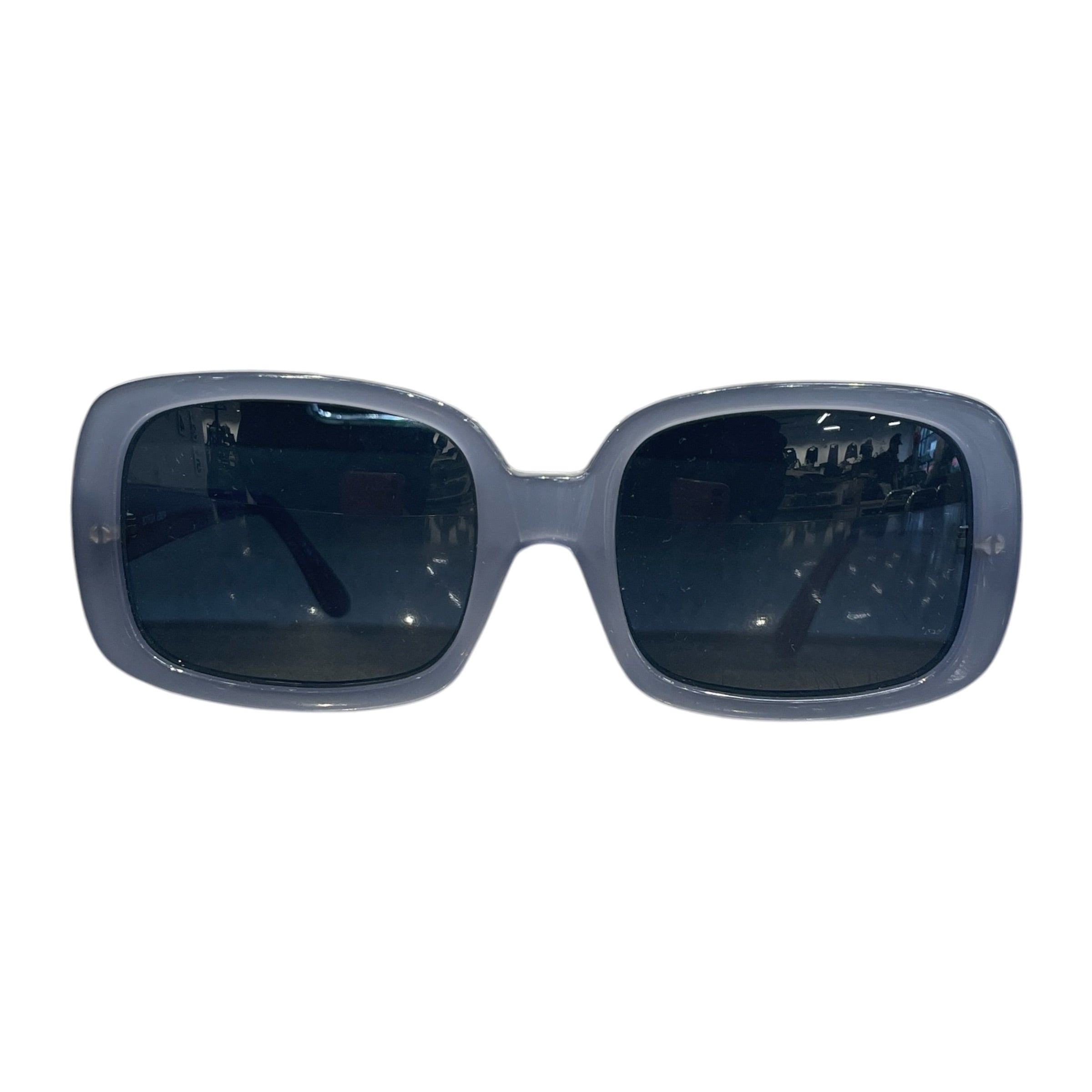 BOTTEGA VENETA/Sunglasses/Plastic/BLU/Round/L's/BOTTEGA TRANSPARENT LTBLUE view 1