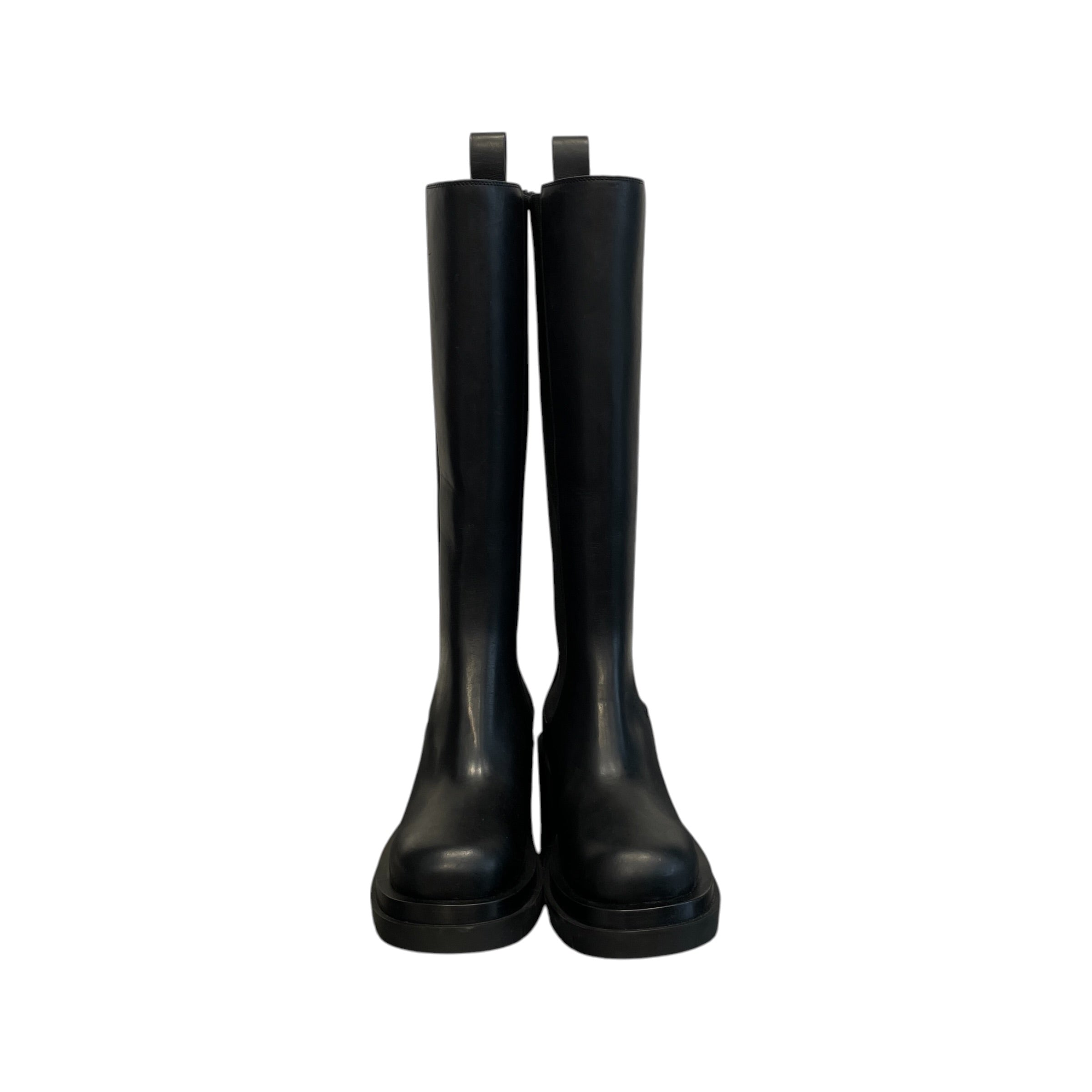 BOTTEGA VENETA/Boots/EU 38.5/Leather/BLK/BOT VENETA HEEL CHELSEA BOOTS view 3