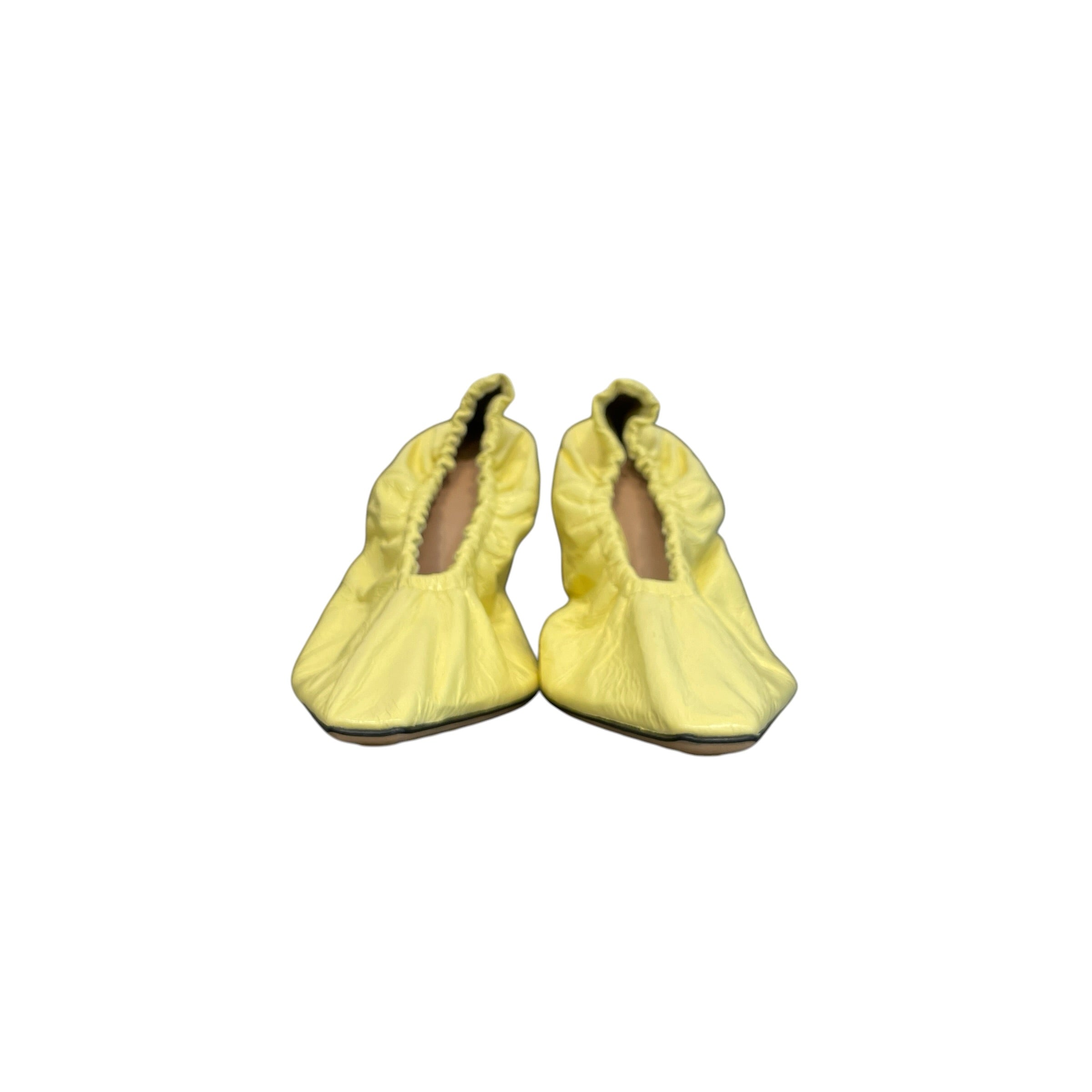 BOTTEGA VENETA/Heels/EU 38.5/Leather/YEL/BOT VENETA YELLOW CLEAR PUMPS view 3