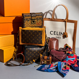 Luxury brand accessories with the boxes