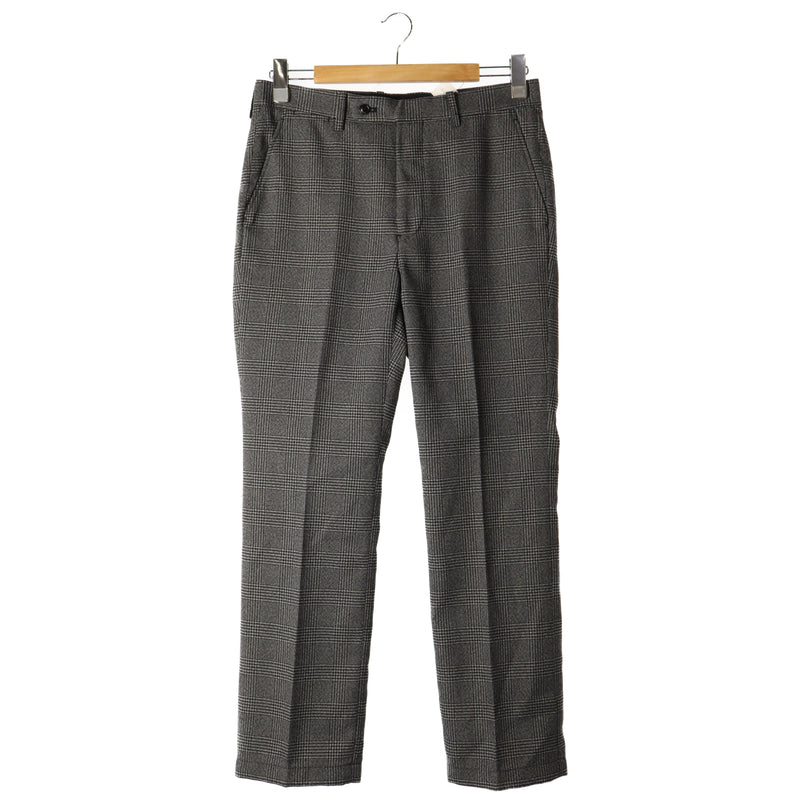 Norman/Straight Pants/M/GRY/Polyester/Plaid
