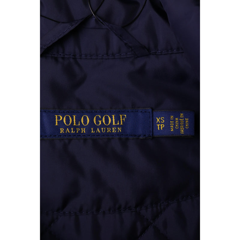 POLO GOLF/Quilted Vest/XS/NVY/Polyester/Plain