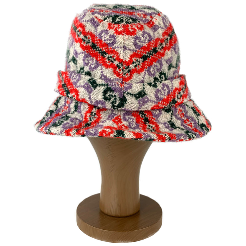 Anthony Peto/Hat/RED/Wool/All Over Print