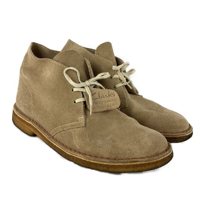 Clarks/Chukka Boots/UK7.5/BEG/Suede