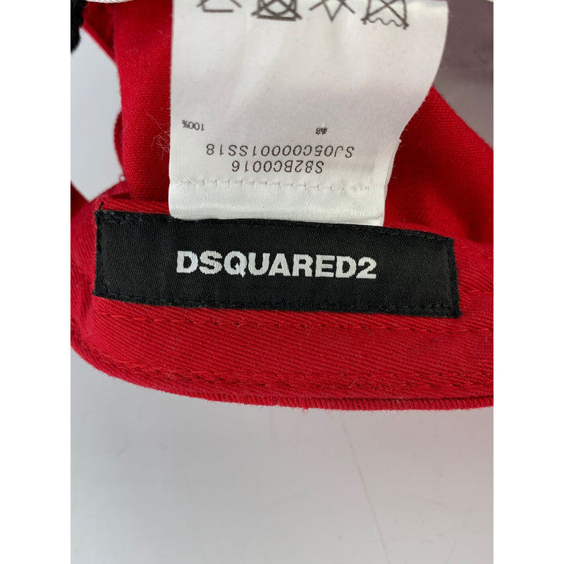 DSQUARED2/Cap/FREE/RED/Cotton