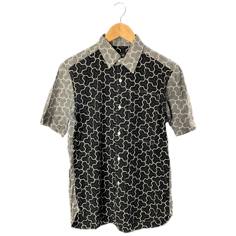 GANRYU/SS Shirt/S/BLK/Cotton