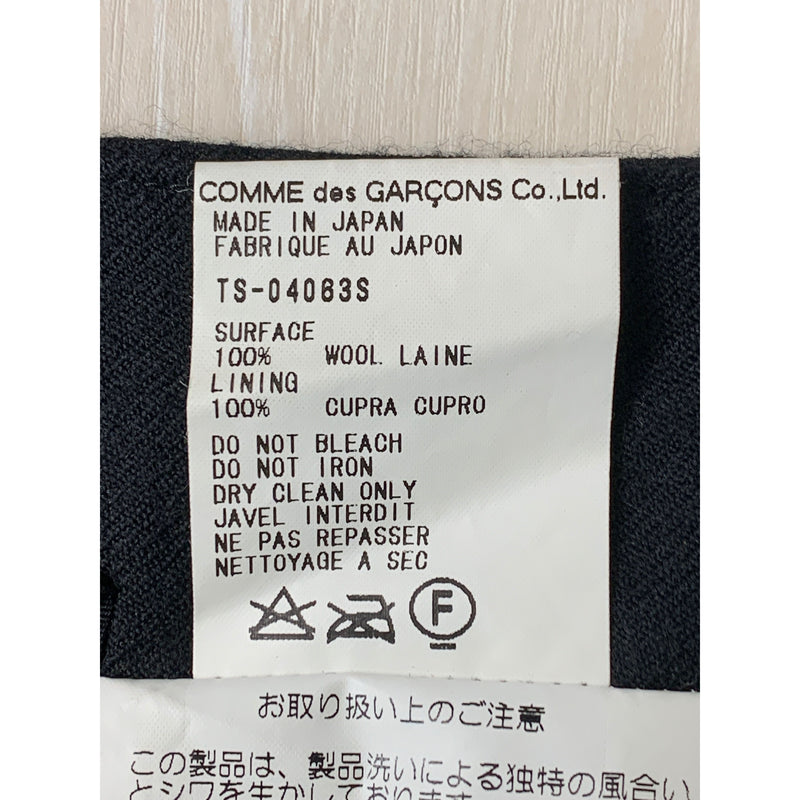 COMME des GARCONS/Long Skirt/S/BLK/Wool/Plain