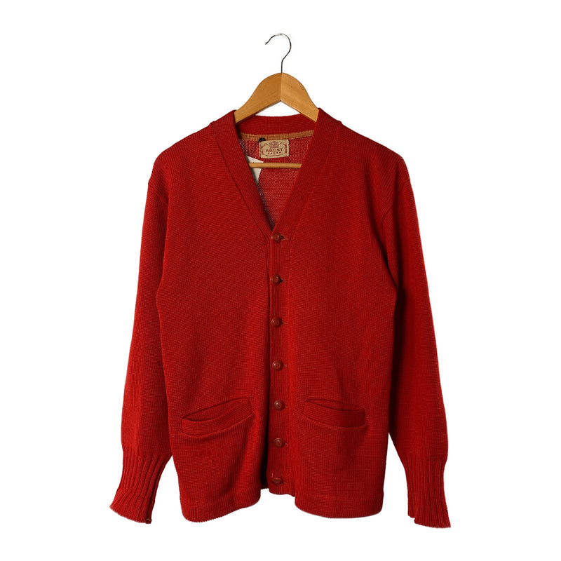 BRENT/60s/Heavy Cardigan/RED/Wool