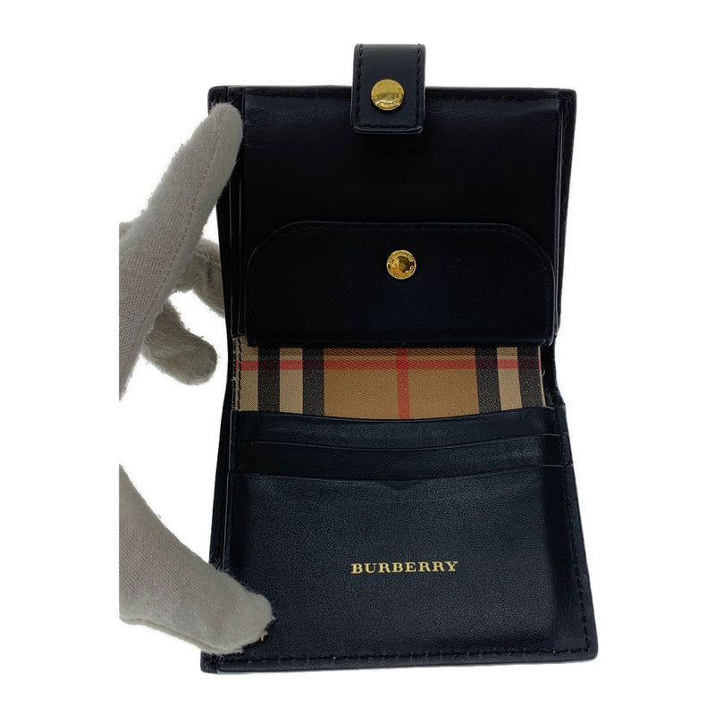 BURBERRY/Bifold Wallet/CML/Cowhide/Plaid