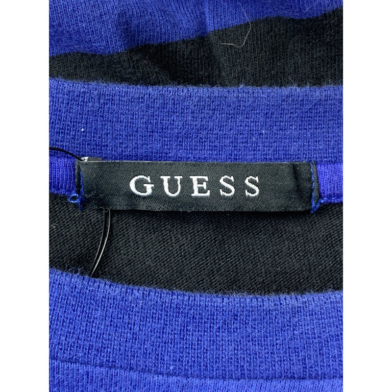 GUESS/T-Shirt/M/NVY/Cotton/Border