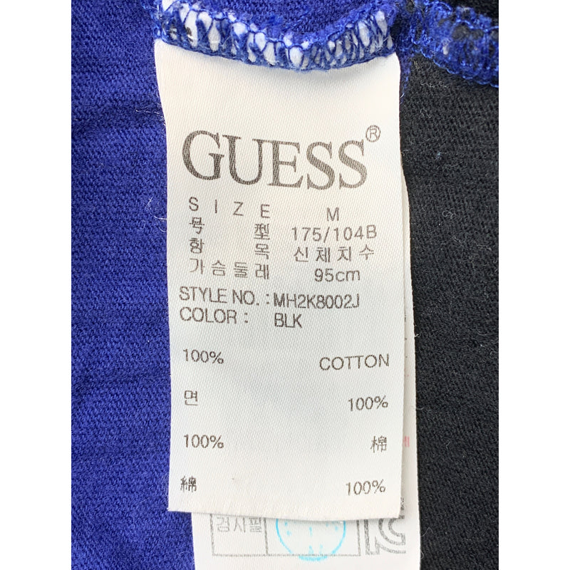 GUESS/T-Shirt/M/NVY/Cotton/Border