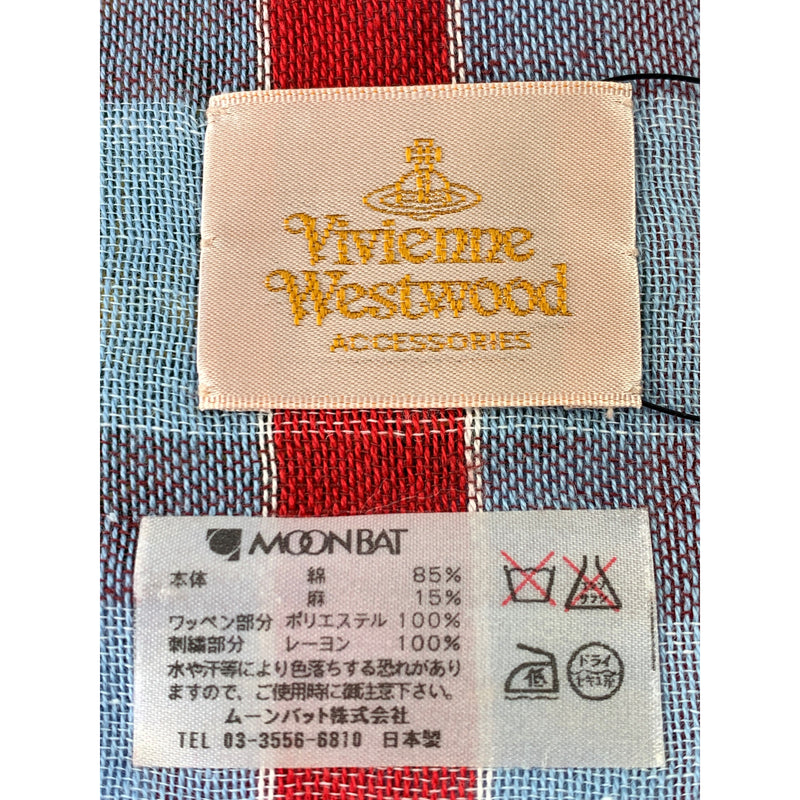 VIVIENNE WESTWOOD/Stole/BLU/Cotton