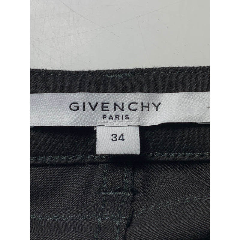 GIVENCHY/Skinny Pants/34/BLK/Cotton/Plain