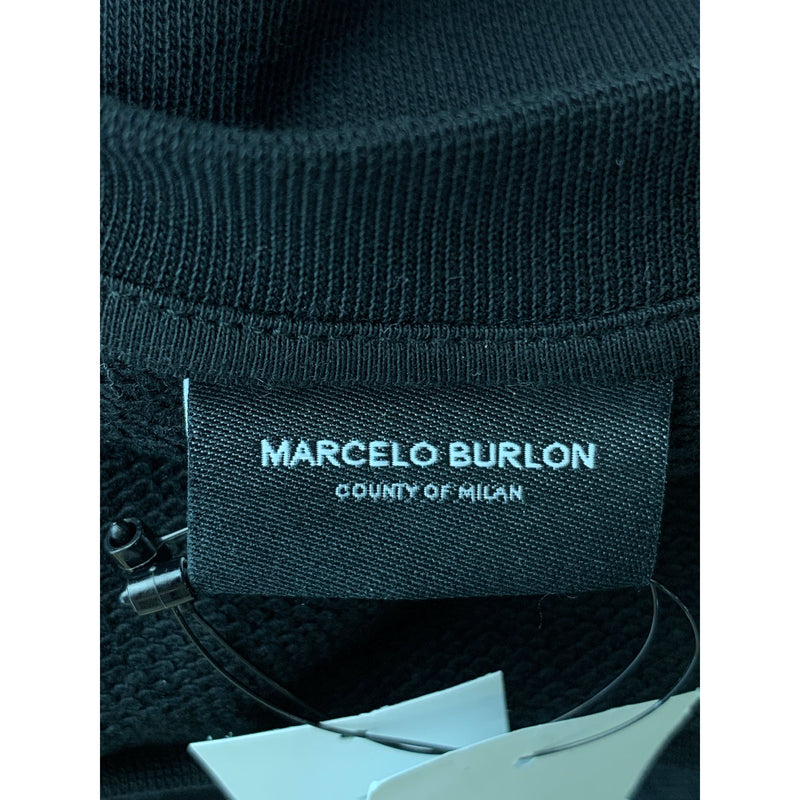 MARCELO BURLON COUNTY OF MILAN/Sweatshirt/M/BLK/Cotton