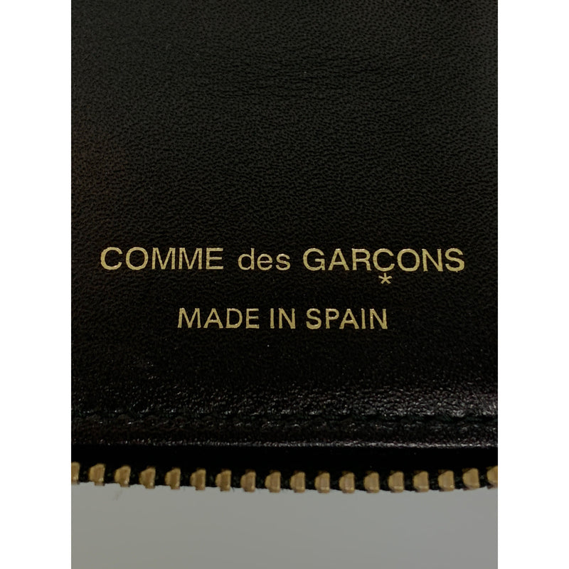 COMME des GARCONS/Long Wallet/BLK/Leather/Plain