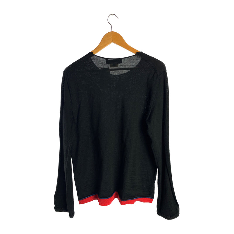 BLACK COMME des GARCONS/Sweater/L/BLK/Wool/Plain
