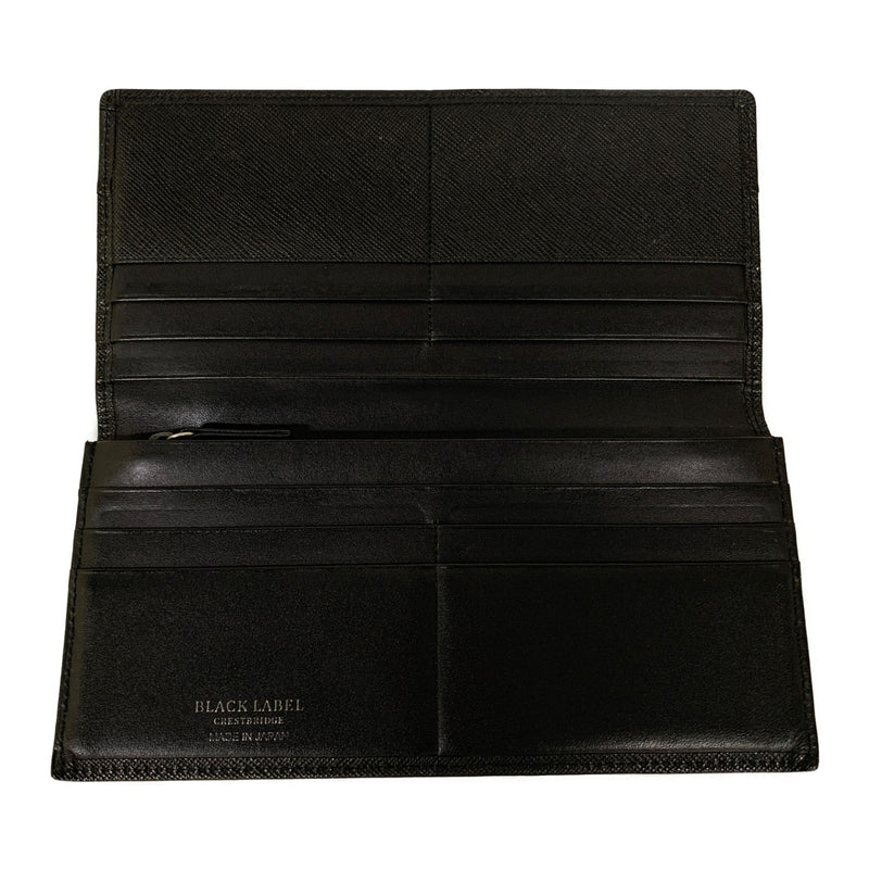 BLACK LABEL CRESTBRIDGE/Long Wallet/BLK/Leather