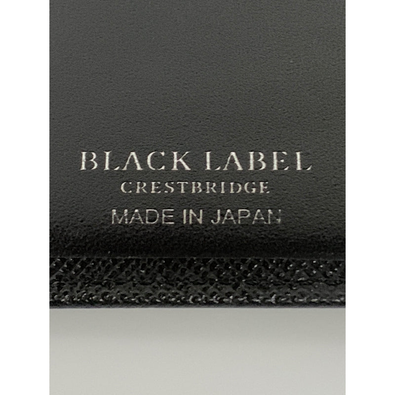 BLACK LABEL CRESTBRIDGE/Long Wallet/BLK/Leather