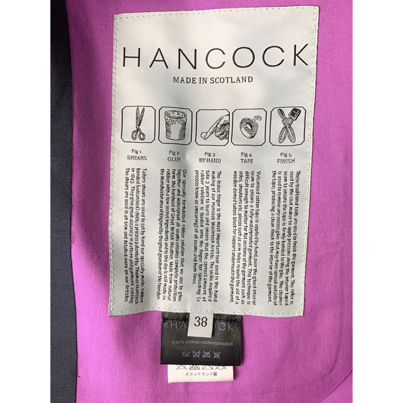 HANCOCK/Coat/38/NVY/Cotton/Plain