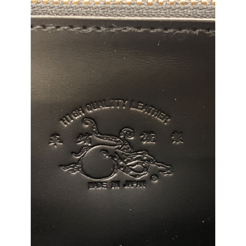 Kawatako/Long Wallet/BLK/Leather