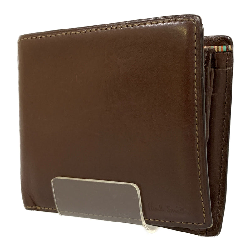 Paul Smith/Bifold Wallet/BRW/Leather/Plain