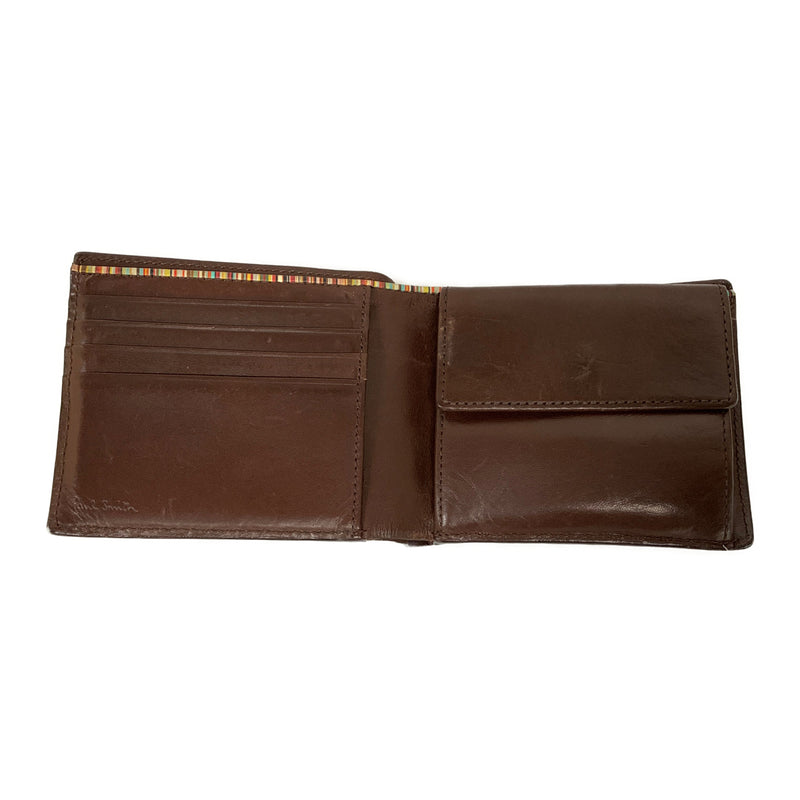 Paul Smith/Bifold Wallet/BRW/Leather/Plain