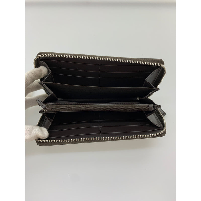 GUCCI/Long Wallet/Bee Web GG Supreme zip around wallet/BEG/PVC