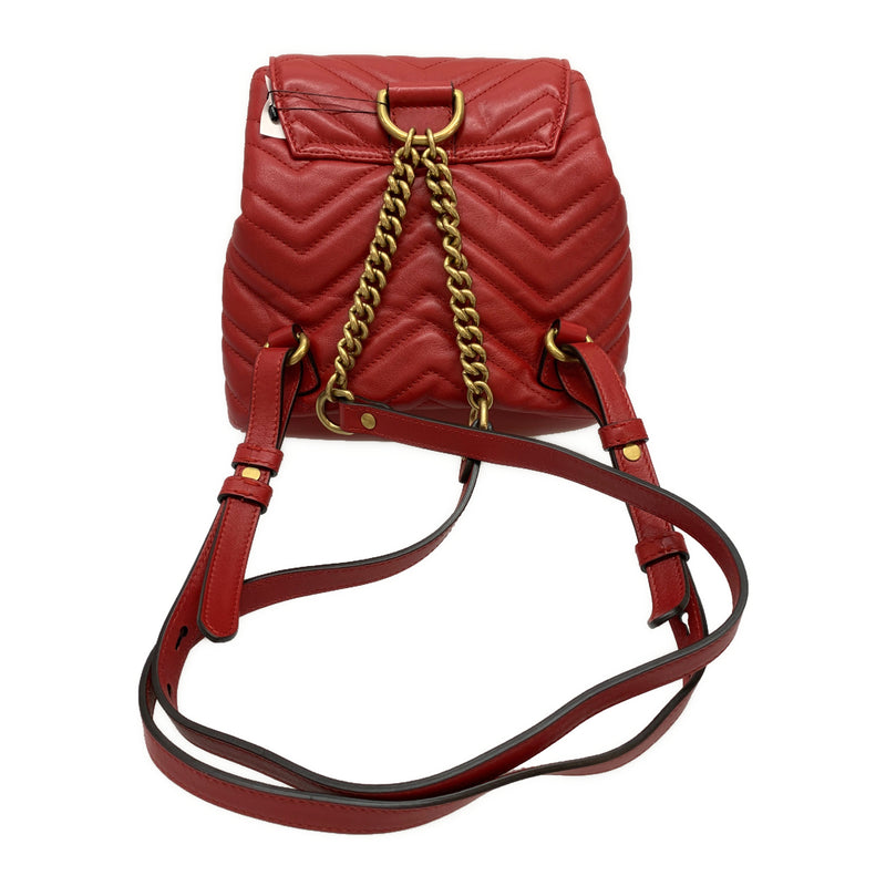 GUCCI/Backpack/RED/Leather