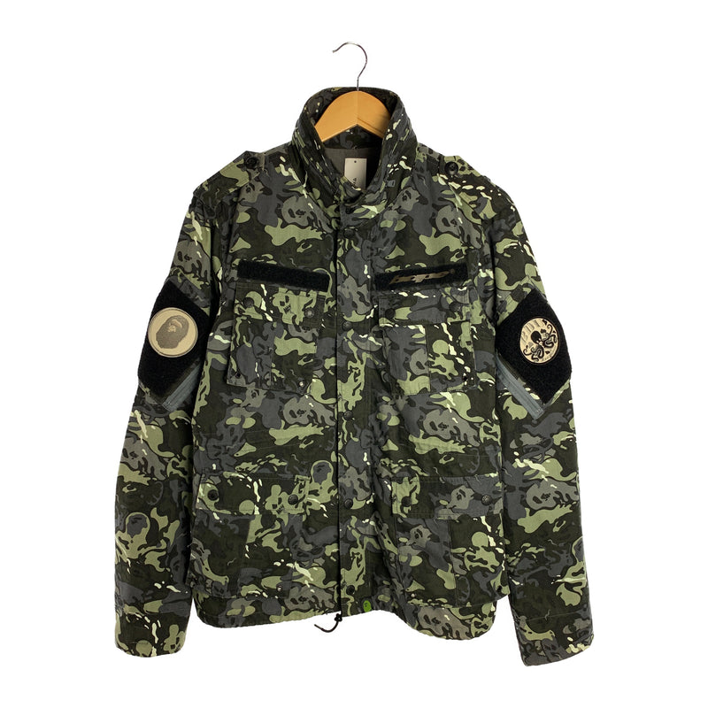 A BATHING APE/Military Jkt/M/KHK/Cotton/Camouflage