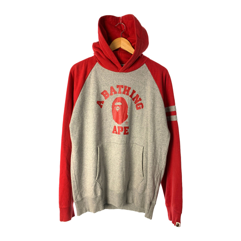 A BATHING APE/Hoodie/XL/RED/Cotton