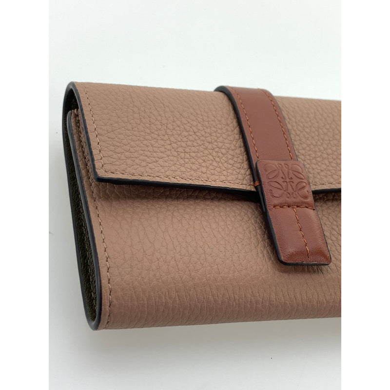 LOEWE/Trifold Wallet/PNK/Leather/Plain