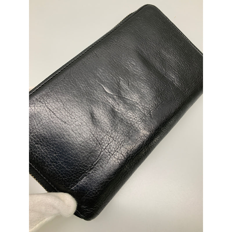 POLO RALPH LAUREN/Long Wallet/BLK/Leather