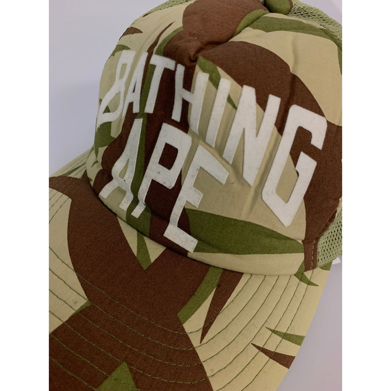 A BATHING APE/Cap/FREE/KHK/Cotton/Camouflage