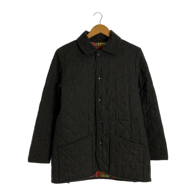 EVISU/Quilted Jkt/38/GRY/Wool