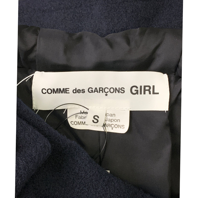 COMME des GARCONS GIRL/Duffle Coat/S/NVY/Wool