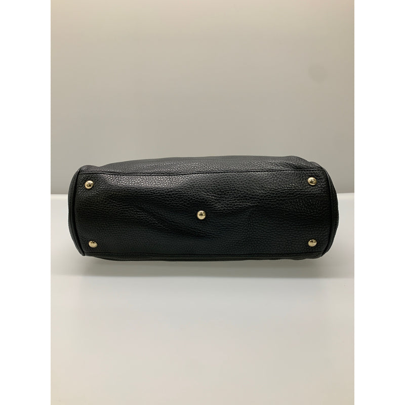 GUCCI/Tote Bag/BLK/Leather/Plain