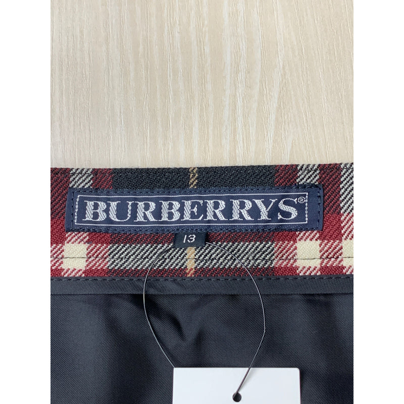 BURBERRYS/Skirt/BLK/Wool/Plaid