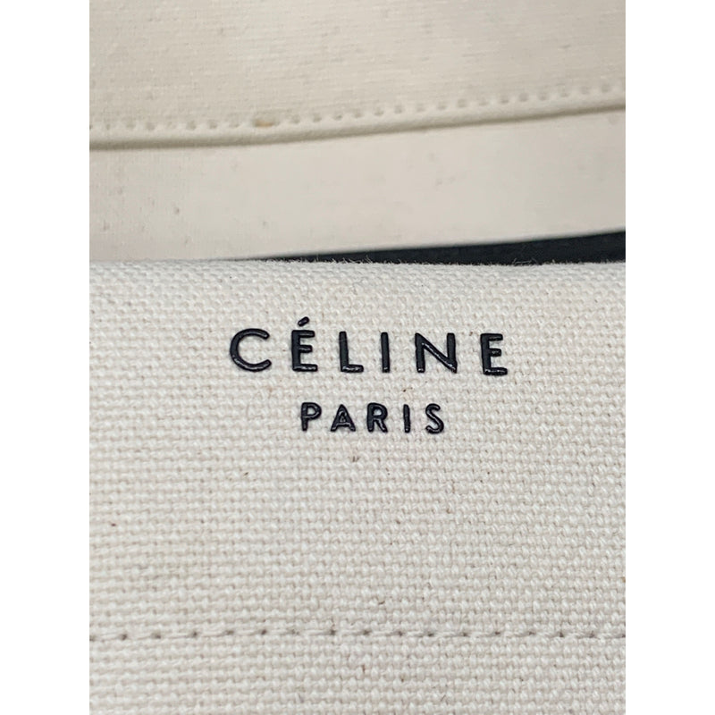 CELINE/Hand Bag/Cotton/WHT/
