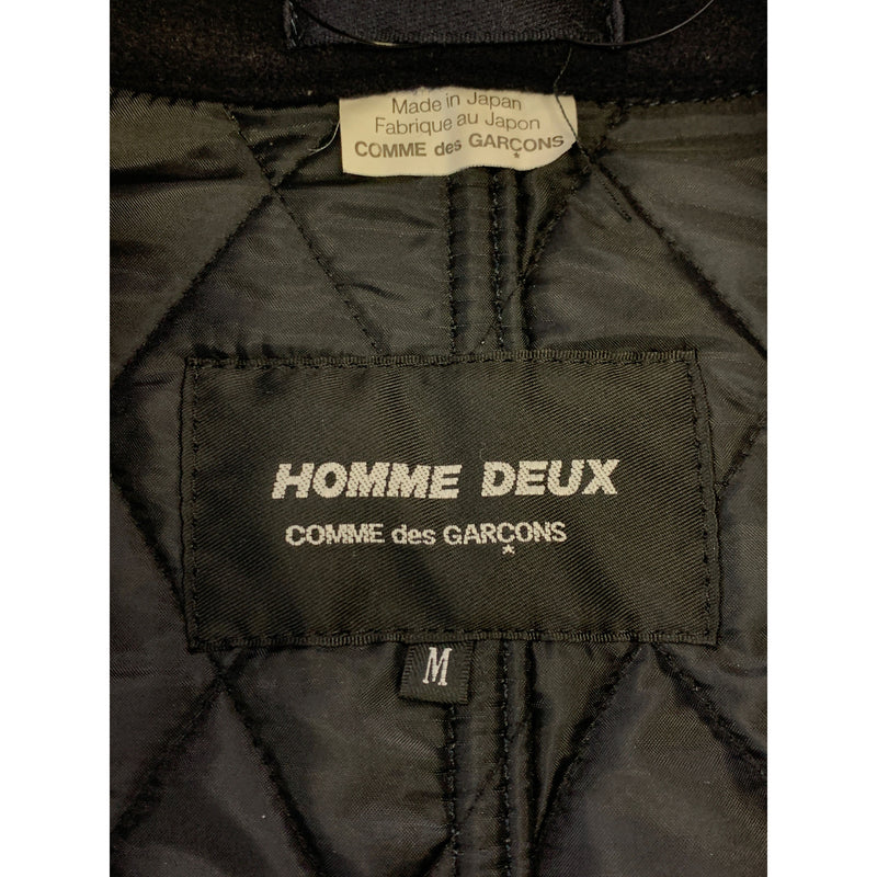 COMME des GARCONS HOMME DEUX/BalCollar Coat/M/BLK/Wool/Plain