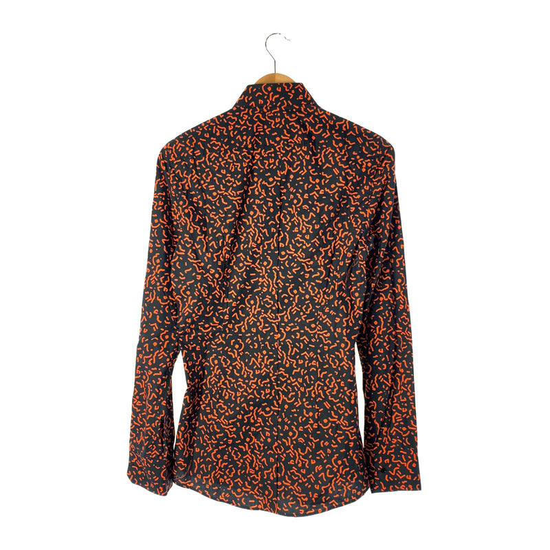 DOLCE&GABBANA/LS Shirt/BLK/Cotton/All Over Print