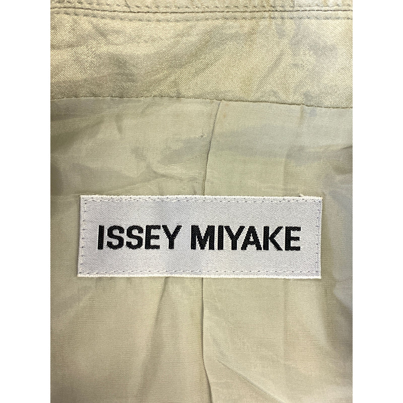 ISSEY MIYAKE/Tailored Jkt/M/KHK/Nylon