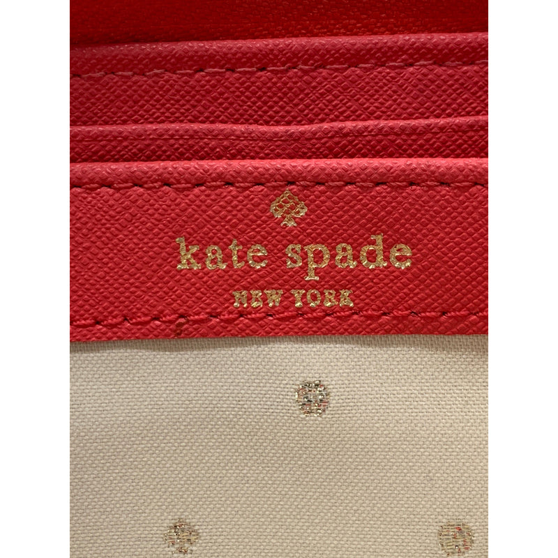 kate spade new york/Long Wallet/RED/Polyester/Plain