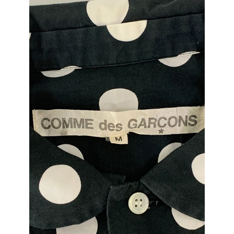 COMME des GARCONS/LS Shirt/M/BLK/Cotton/Polka dot