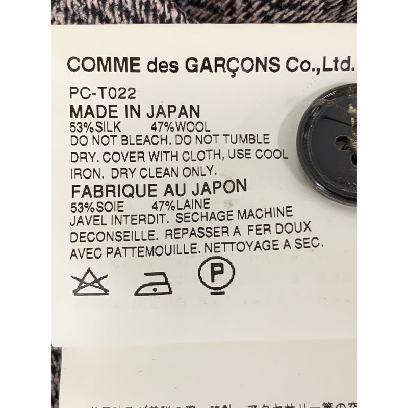 COMME des GARCONS HOMME PLUS/Cardigan/RED/Silk/All Over Print