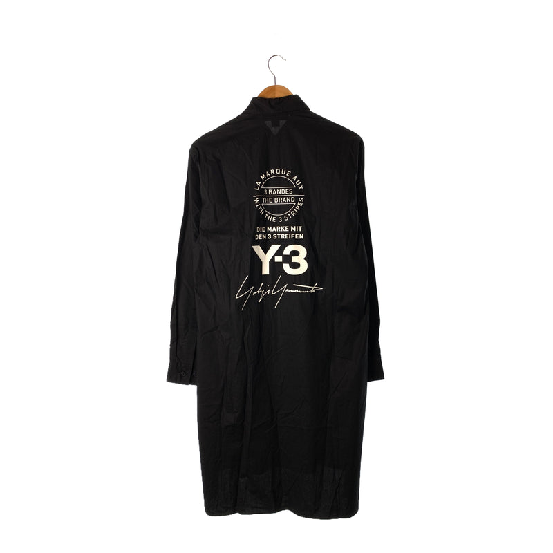 Y-3/LS Shirt/XS/BLK/Cotton/A2E001