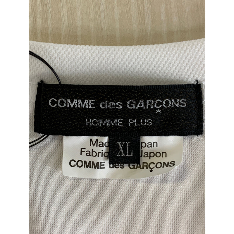 COMME des GARCONS HOMME PLUS/T-Shirt/XL/WHT/Polyester/Plain/PG-T020