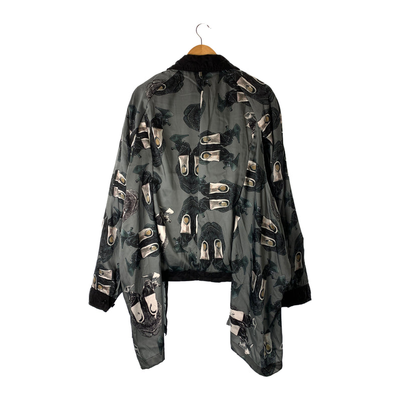 COMME des GARCONS HOMME PLUS/Blouson/L/GRY/Nylon/All Over Print/Molinel